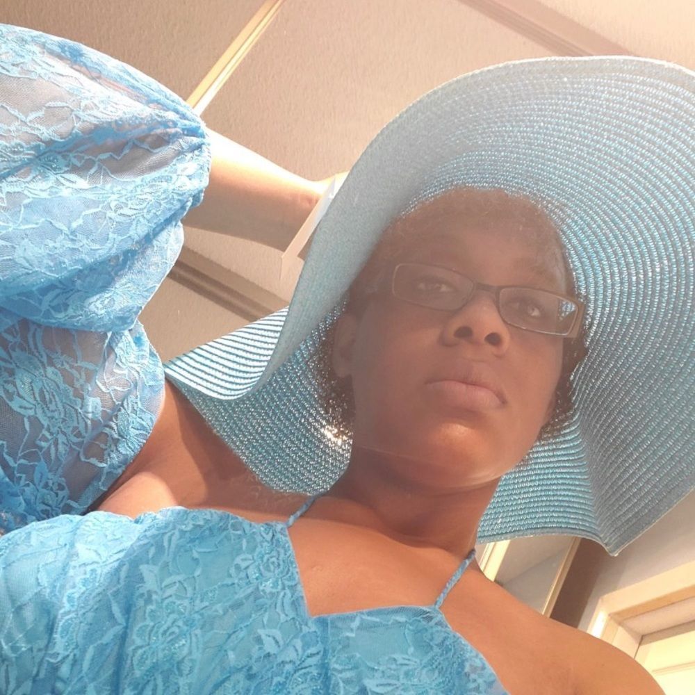 Turquoise Wide Brim Floppy Hat